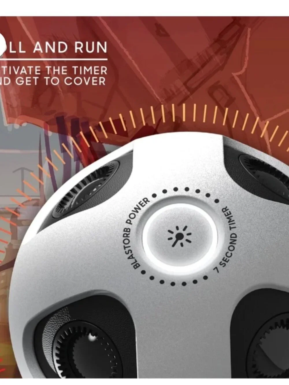 Sharper Image Laser Tag Blast Orb | Motion Detecting Laser Grenade NEW